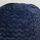 Faux Fur Bean Bag Chair, Navy - 4ft Cozy Lounger