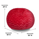 Faux Fur Bean Bag Chair – 5ft Cozy Lounger