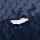 Faux Fur Bean Bag Chair, Navy