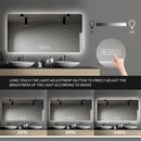 LED Backlit Bathroom Mirror with Anti-Fog Functionality
