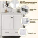 60" White Bathroom Vanity Set