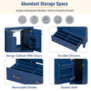 30" Blue Bathroom Vanity with Single Sink