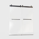 56-60"W x 76"H Frameless Double Sliding Soft-Close Shower Door by HouseOfZazla