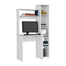Versalles Writing Desk, Two Superior Shelves, Five Cubbies - White