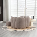 Soft Bean Bag Chair with Footstool
