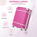 20 IN Luggage 1 Piece with TSA lock, Lightweight Suitcase Spinner Wheels,Carry on Vintage Luggage,Pink