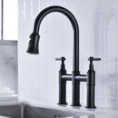Bridge Kitchen Faucet with Pull-Down Sprayhead