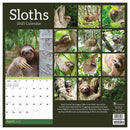 2025 Sloths Wall Calendar | Don't Hurry Be Happy Giftable Hanging 12 Month Calendar