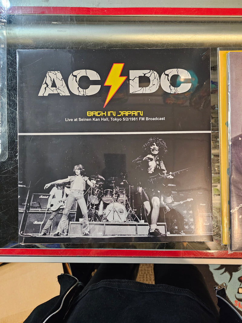 AC/DC - BACK IN JAPAN (BLACK) LIVE IN TOKYO MAY 2, 1981 Vinyl LP Record **Unofficial Release**
