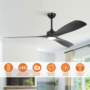 60 Inch Alexi DC Motor Modern Downrod Ceiling Fan with LED Light