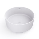 49 Inch Round Shape Freestanding Solid Surface Soaking Bathtub