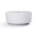 49 Inch Round Shape Freestanding Solid Surface Soaking Bathtub