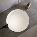 49 Inch Round Shape Freestanding Solid Surface Soaking Bathtub