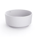 49 Inch Round Shape Freestanding Solid Surface Soaking Bathtub