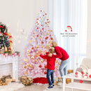 2025 New Artificial Christmas Tree with Folding Metal Stand and 456 Branch Tips by LJGDeals