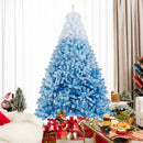 2025 New Artificial Christmas Tree with 456 Branch Tips and Folding Metal Stand by LJGDeals