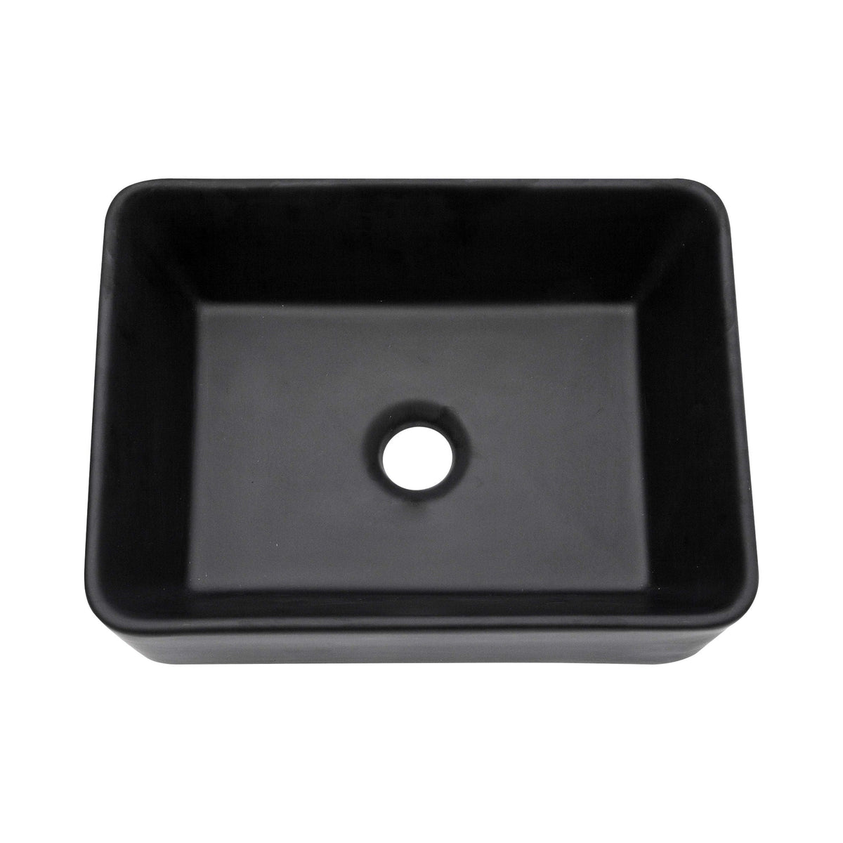 Sleek Ceramic Rectangular Vessel Bathroom Sink, photo 2 of 17