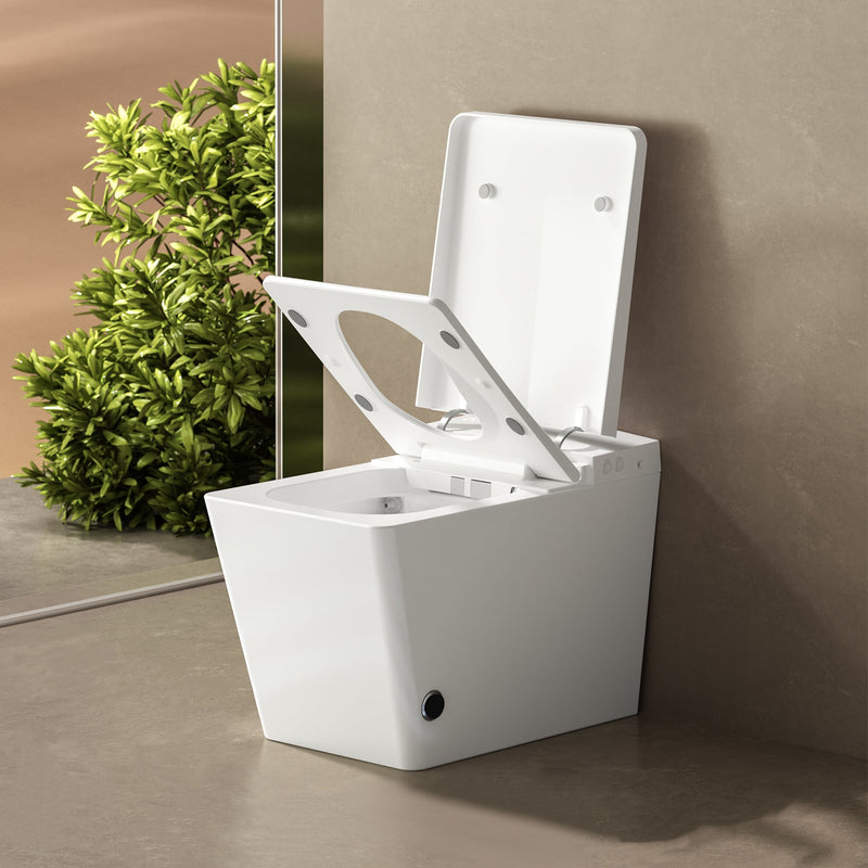 Square Smart Toilet with Built-in Tank for Modern Bathroom, photo 8 of 10