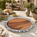 Olive Wood Cheese Set by Arthur Court Designs