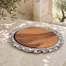 Olive Wood Cheese Set by Arthur Court Designs