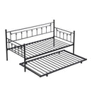 Twin Daybed With Trundle - Black by HouseOfZazla