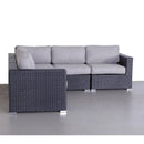 Luxurious Wicker Patio Sectional With Weather Resistant Sunbrella Cushions by HouseOfZazla
