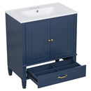 Bathroom Vanity With Sink, Soft Closing Door, Multi Functional Storage by HouseOfZazla