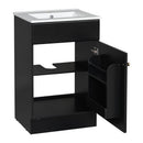 Bathroom Vanity With Sink, Cabinet With Adjustable Shelf by HouseOfZazla