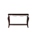 Mathias - Sofa Table - White & Walnut