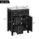 Bathroom Vanity With Basin, Rectangular Cabinet With 2 Drawers And Soft Closing Door by Unique Piece Furniture