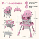 16-in-1 Baby High Chair with Activity Center and Booster Seat for Babies and Toddlers by LJGDeals