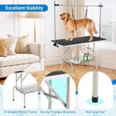 Foldable Dog Grooming Table with Height Adjustable Arms-Black by LJGDeals