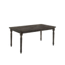 Claudia II - Weathered 7 Pieces Dining Room Set - Gray