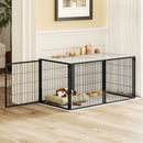48.2" Indoor Dog Kennel with PVC Top Cover and Flexible Door