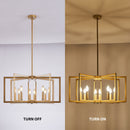 27' Modern Golden Geometric 8-Light Chandelier