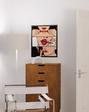 Black rolling pop art