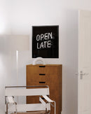 Open late neon sign