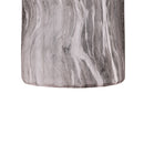 Round Geometric Outdoor End Table - Marble