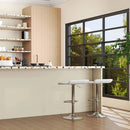 4-Piece Modern Dining Set with Chairs Bar Stools Dresser and Glass Dining Table by LJGDeals