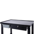 Transmission Teardown Work Station 1 / 2 Ton Capacity Sloping Drain Table Locking Drawer Removable Drain Basin Full-Width Lower Shelf Four 4" Caster Wheels by HouseOfZazla