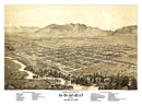 Vintage Map of Ogden, Utah 1875