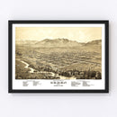 Vintage Map of Ogden, Utah 1875