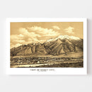 Vintage Map of Ogden, Utah 1889
