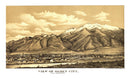 Vintage Map of Ogden, Utah 1889