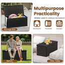 100 Gallon Large Deck Box with Lockable Lid for Patio by DirectDeals