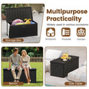 100 Gallon Large Deck Box with Lockable Lid for Patio by LJGDeals