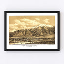 Vintage Map of Ogden, Utah 1889
