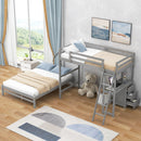 Bunk Bed With Built In Desk And 3 Drawers by HouseOfZazla