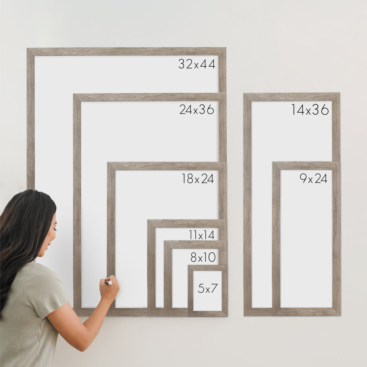 Framed Yearly Whiteboard Calendar | Vertical Pennington, photo 3 of 16