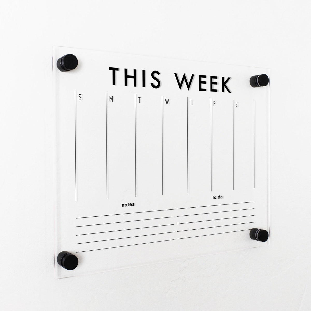 Weekly Acrylic Calendar + 2 Sections | Horizontal Madi, photo 9 of 23